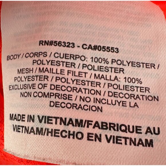 Nike Dri-Fit Shirt Men XL Mesh Performance Red Short Sleeve Running - Picture 4 of 11